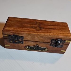 Wooden Marine Telescope Box
